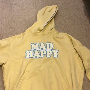 Madhappy yellow bubble letter hoodie